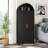 A 73-Inch (Approximately 180.6 Cm) Metal Arched Kitchen Food Cabinet, A Modern Farmhouse Chinese-Style Storage Cabinet With 2 Doors And Adjustable Shelves, Is A Multi-Functional Cabinet Suitable For Kitchens, Dining Rooms, Bathrooms And Bedrooms-2024267603