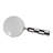 Magnifying Glass Sculpture With Geometric Pattern For Home Decor -  Decorative Object For Office, Shelf, Or Living Room Decoration - 9", Black & White-2050818981