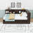 Queen Size Wood Daybed with LED Light Strip, Built-In USB Charging Station and Drawers-497789795