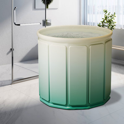 Baignoire portative, grande baignoire autoportante pliable 77Gal, aucun assemblage requis