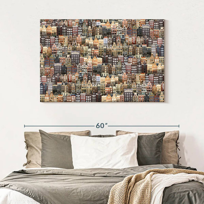 Paysage urbain Sirci Amsterdam, H 32 po x l 48 po