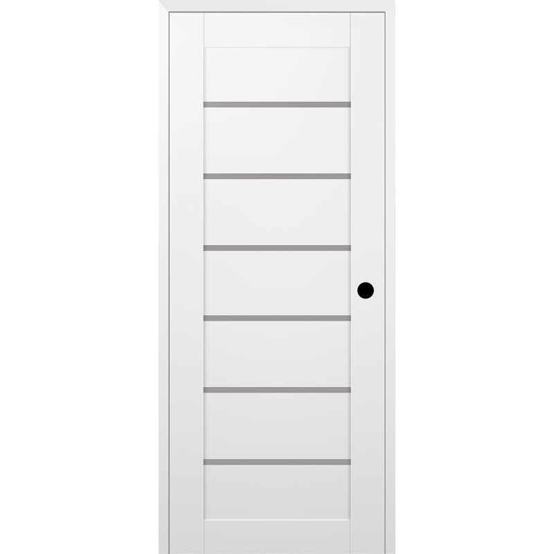 Porte intérieure pré-suspendue simple Alba, Gauche, 31,75 po x 79,37 po