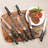 18 Pieces Damascus Kitchen Knife Set, 8 Piece Steak Knives, Non-slip ABS Ergonomic Triple Rivet Handle for Meat Fork, Knife Sharpener and Shears, 17 Slots Wooden Knife Block