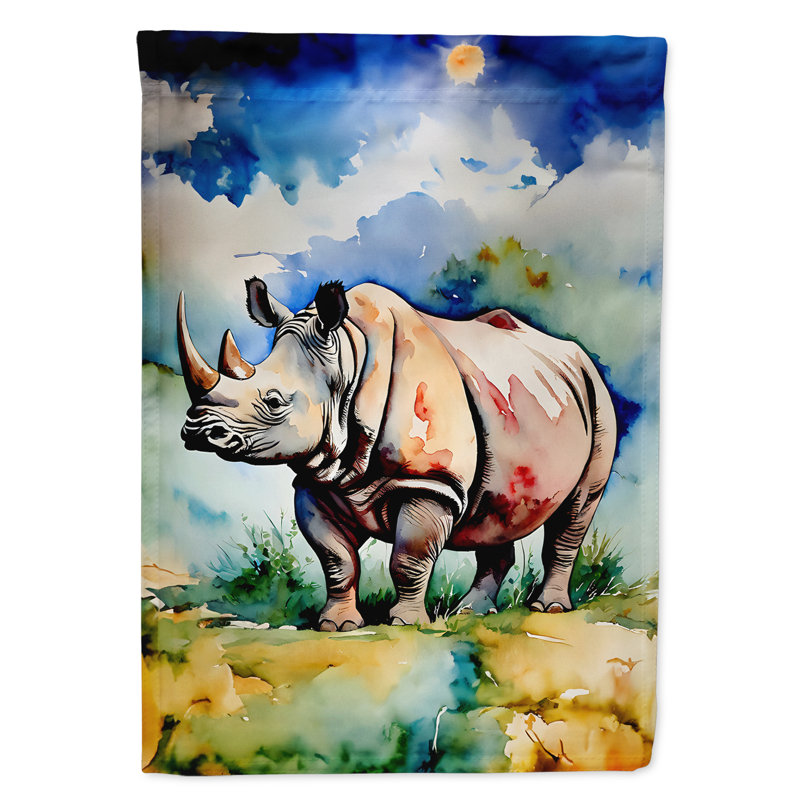 Drapeau de maison Rhinoceros