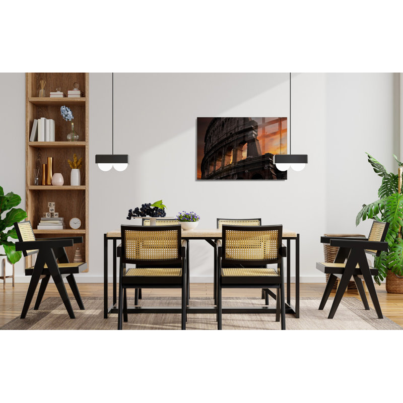 Superbe peinture murale en verre trempé 27,6 po x 39,4 po | 100% verre trempé, épaisseur: 0,16 pouce | Décoration élégante pour le salon ou le bureau, durable et facile à nettoyer, idée de cadeau parfaite