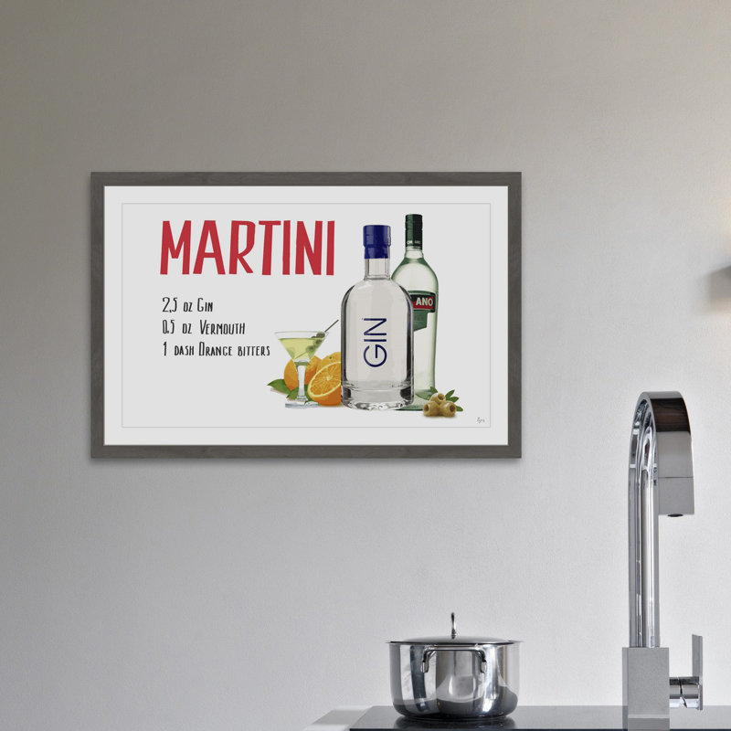 Martini Concoction by Eyre Tarney - Single Picture Frame Print, 30 cm H x 46 cm W x 4 cm D