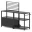 Ensemble de 2 paniers modulaires d'extérieur avec chariot de rangement et armoire de rangement-126101254
