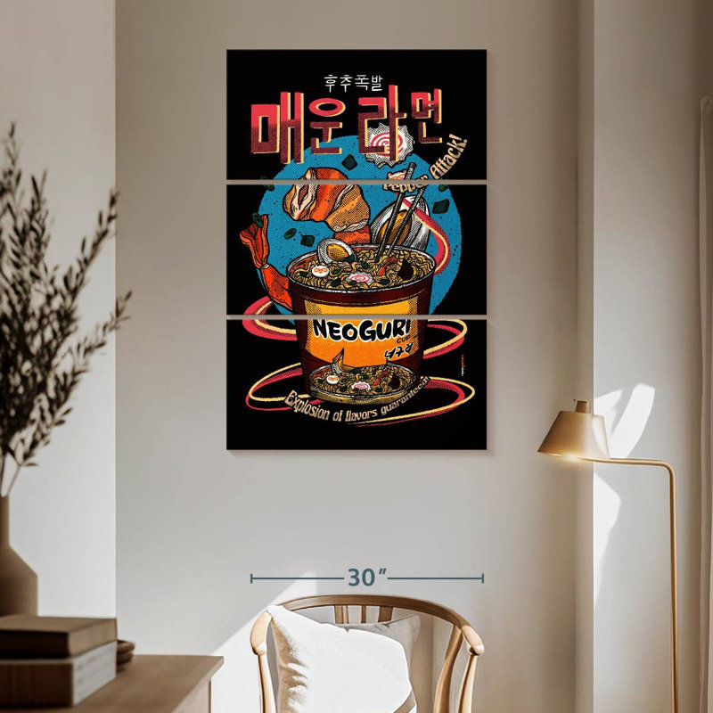 Yarlin Spicy Noodles, 65" H x 42" W