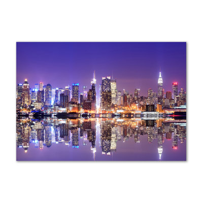 Manhattan New York - Wrapped Canvas Print