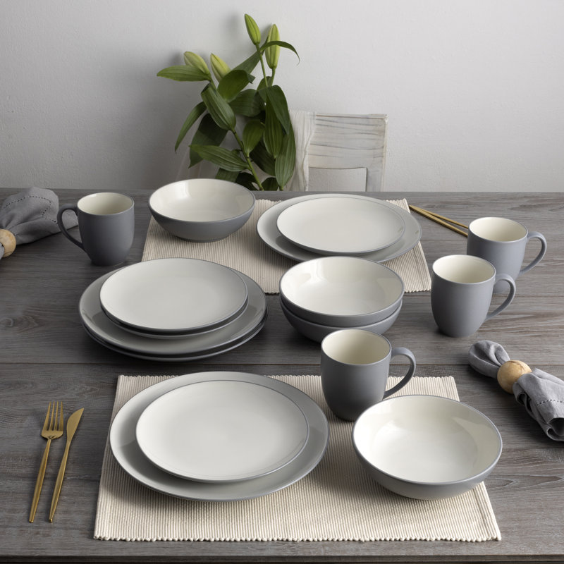 Couvert individuel 4 pièces Noritake Colorwave Coupe, Ardoise