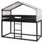 Lit simple superposé en bois avec tente-1525349093