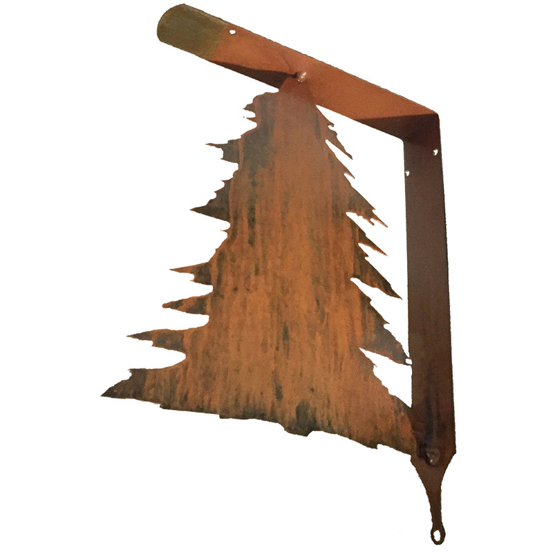 Hilario Pine Tree Metal Shelf Brackets