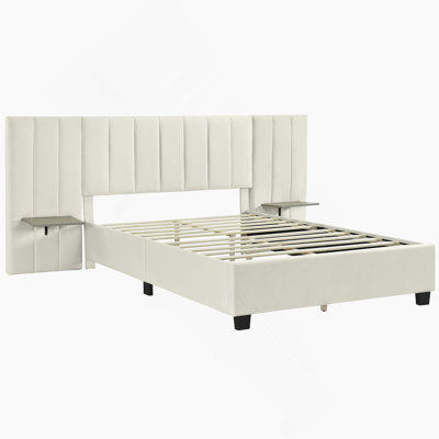 Lit plateforme tapissier Anyston