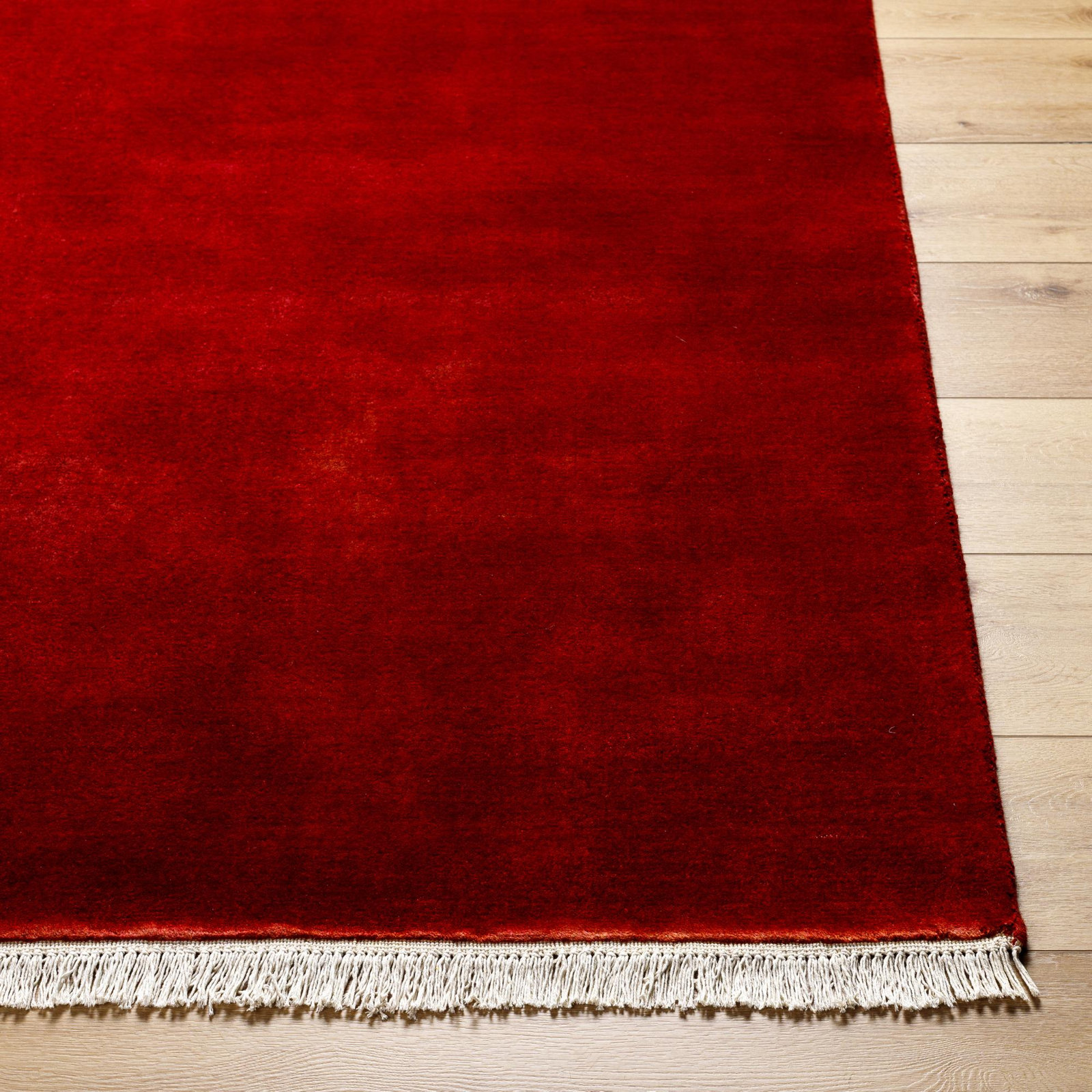 Clio Hand-Loomed Beige Wool Rug, Square 8'