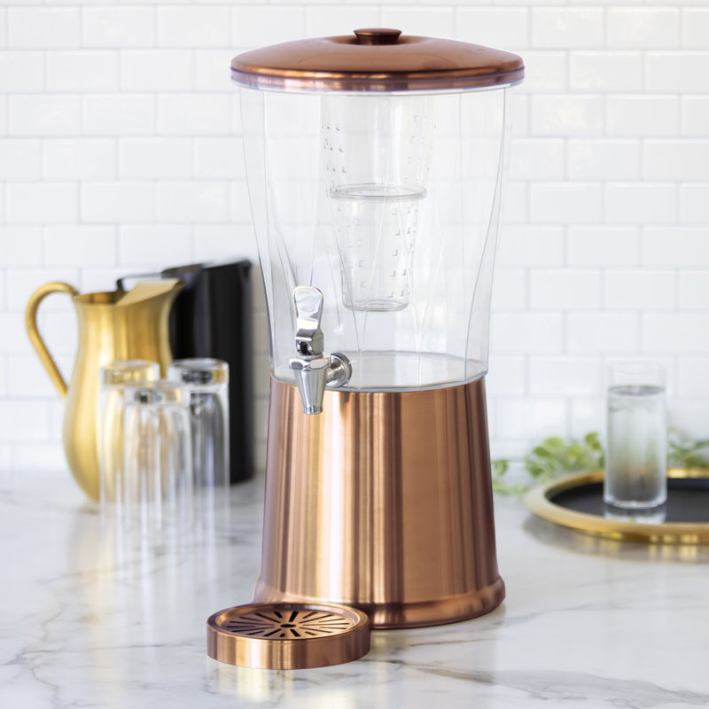 Acier inoxydable avec infuseur 3 gallons, Or rose