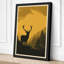 Deer in Golden Light Rustic - Wrapped Canvas-974756792-974756794