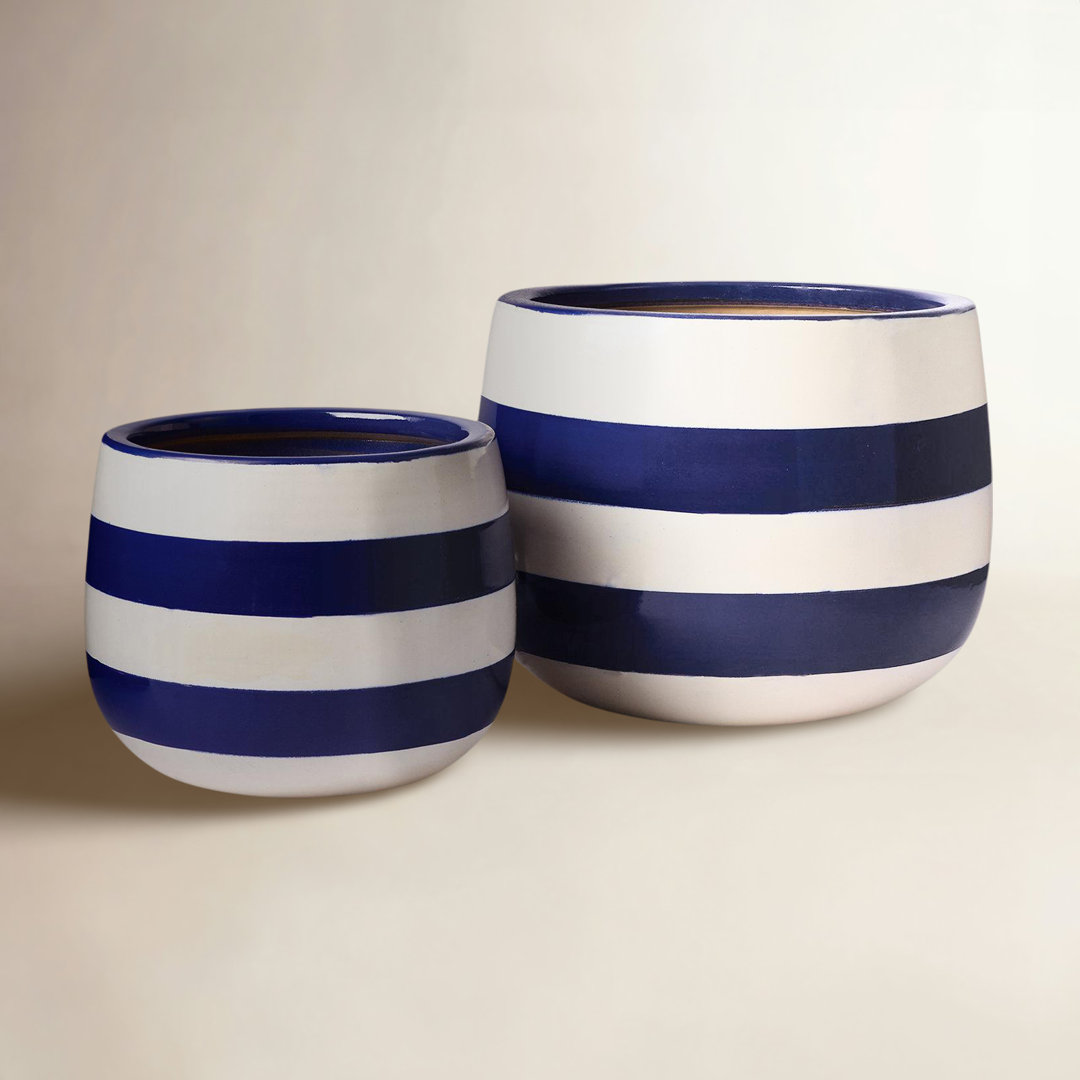 Vella Handmade Ceramic Pot Planter (Set of 2) Birch Lane™