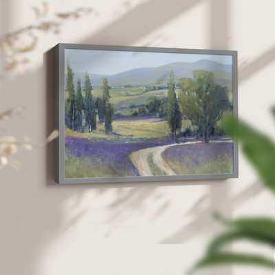 Lavande pré II - reproduction encadrée