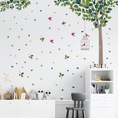 Green Tree Murals Decals Home Decoration Wall Stickers