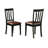 5 Piece Dining Set Includes a Rectangle Dining Room Table with Butterfly Leaf and 4 Faux Leather Chairs, Black & Cherry-49668277