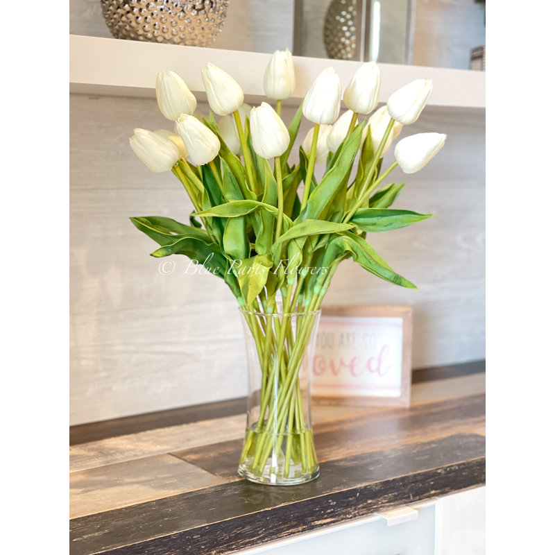 Centre de table 20 po Real Touch, Blanc