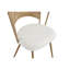 Chaises de salle à manger en osier - ensemble 2 pièces - chaise de cuisine à dossier en canne à coussin souple, coussin éponge, chaise à oreilles avec pieds en métal, convient à la maison et à la cuisine (brun)-974347176-974347183