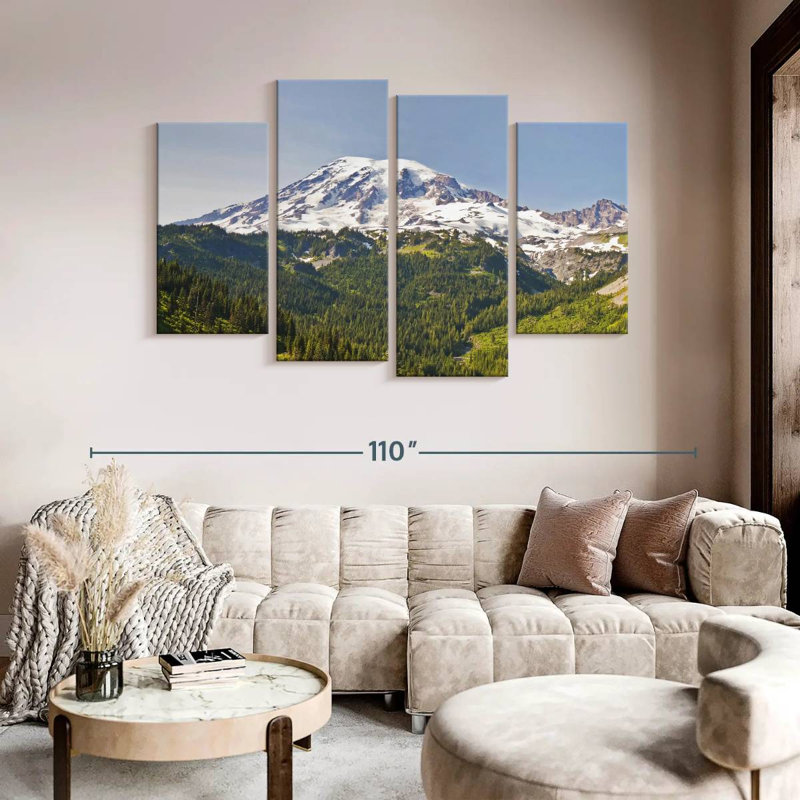 Alvord Mt. Rainier Valley, H 54 po x l 84 po