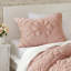 Ensemble de literie en tricot de jersey rose doux, charme floral élégant, confort toutes saisons