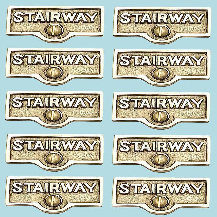 The Renovators Supply Inc. Stairway Name Signs Label Switch Plate Tag ...
