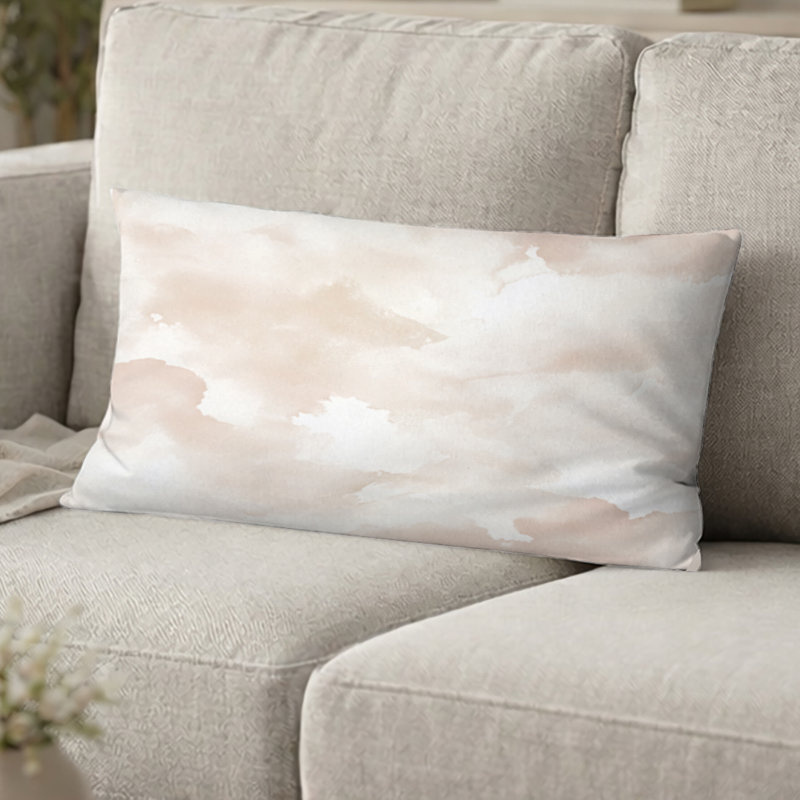 Coussin décoratif abstrait Abstract, 12"H x 20"W
