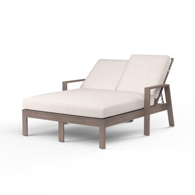 Laguna Double Reclining Chaise Lounge with Cushion