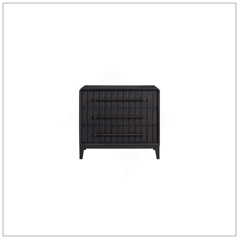Commode Bachelor 3 tiroirs au fini poivre