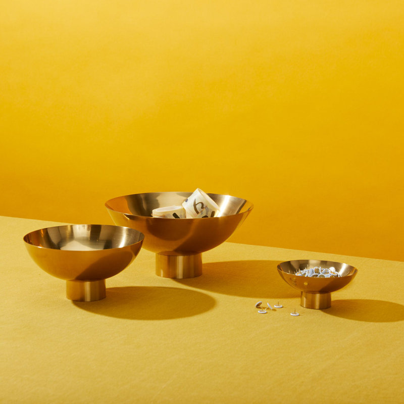 Bowl, Brass, 4" H x 8" W