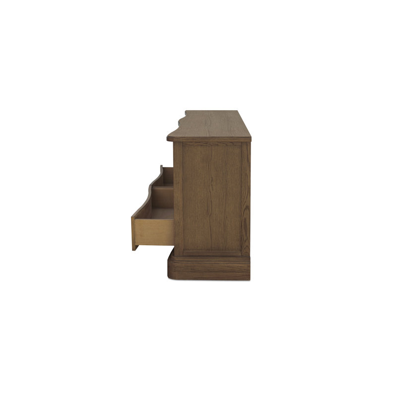 Clarence 6 Drawer Dresser Warm Brown, Brown
