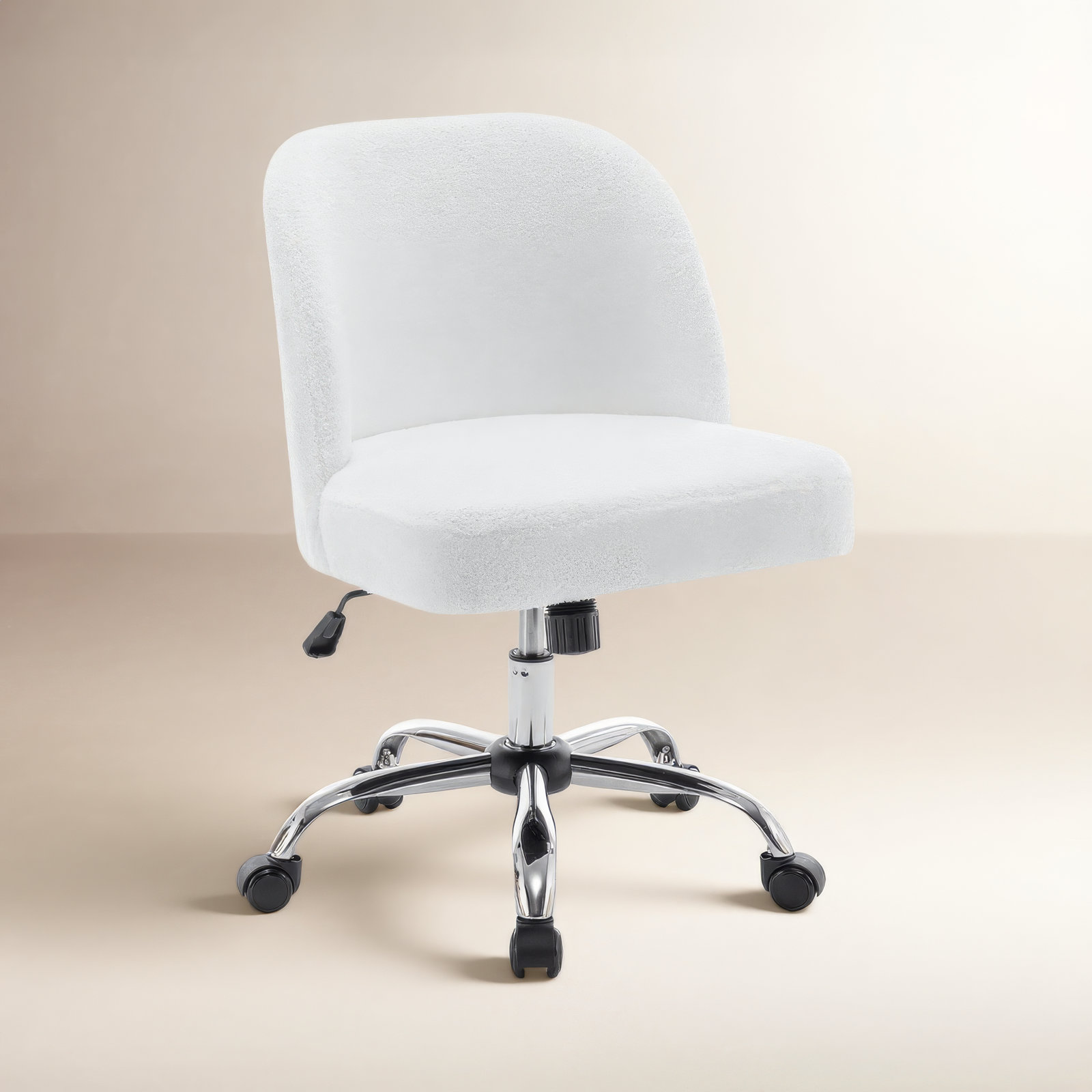 Brodyn Sherpa Office Chair, White