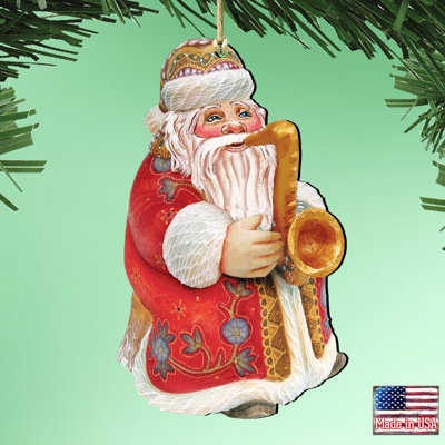 5'' Handmade Wood Shatterproof Holiday Shaped Ornament