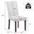 20" H Linen/PU Dining Chairs, Uplostered Parsons Chair Side Chair with High Back-692333250