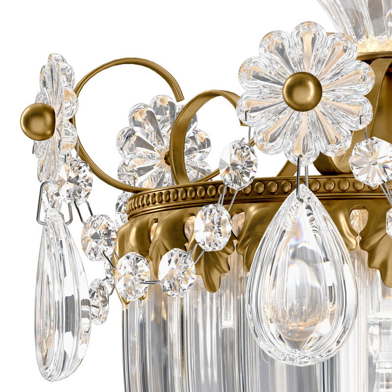 Bagatelle 1 - Light Armed Sconce, Heirloom Gold, Heritage Clear