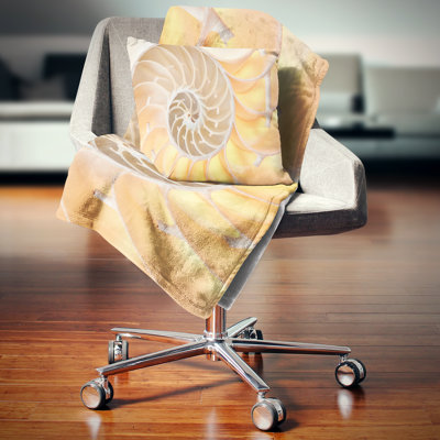 Motif de coquille Golden Nautilus - imprimé abstrait