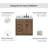 Tidworth 36'' Solid Wood Single Bathroom Vanity with 1.5'' Carrara Marble Top-1258220396-1258220397-1252761694