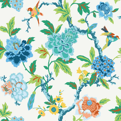 Waverly Peel & Stick Floral Roll