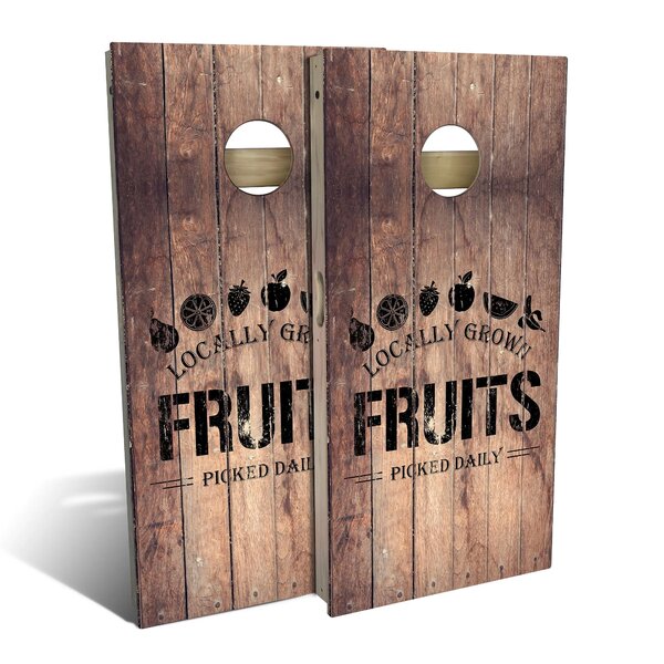 Skip's Garage 2' X 4' Country Living Fruit Crate Cornhole Board Set ...