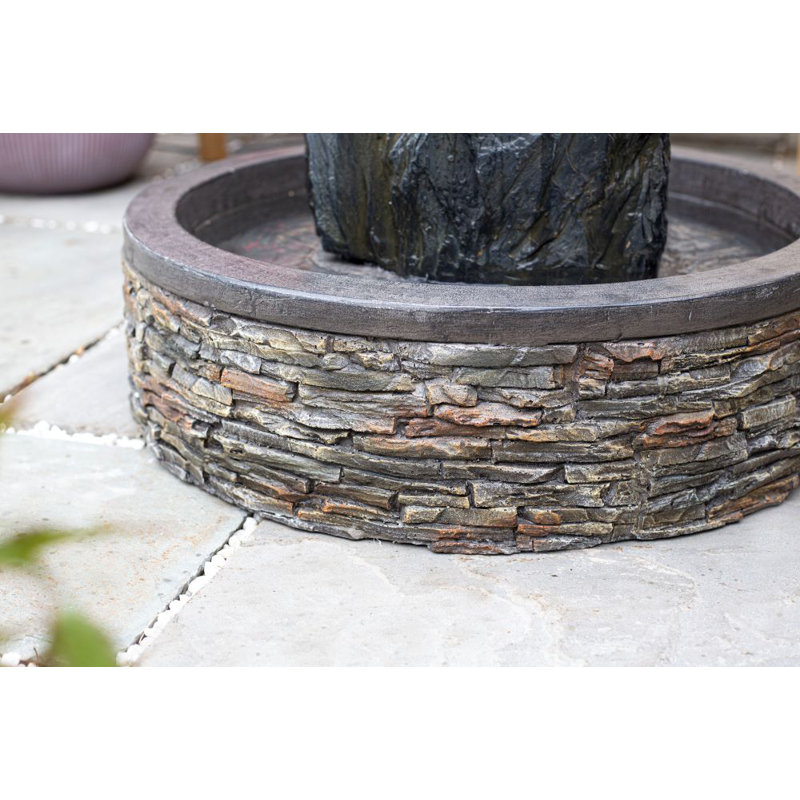 Sligh Easy Fountain Snowdonia Monolith with Lights Mains Plugin Powered Water Feature