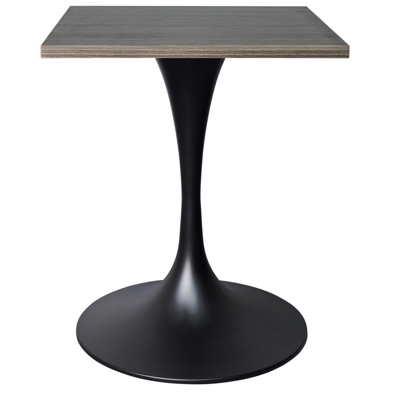 Table de salle à manger Verve, Érable foncé, Noir