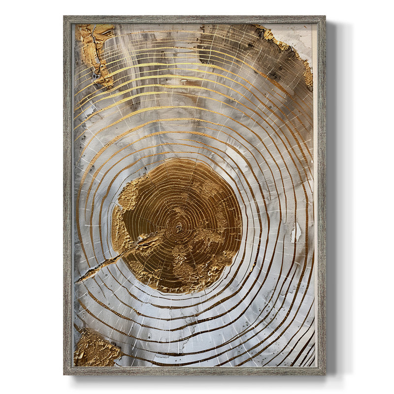 ABSTRACT Series Cxxviii, reproduction encadrée - bois massif, H 11 po x l 9 po