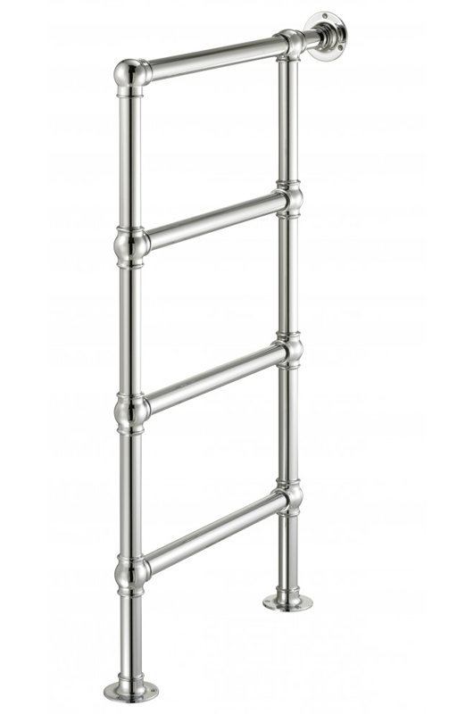 Footman 4 Rail Wall-Mounted Electric Towel Warmer, Polished Nickel