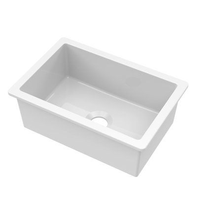 Fiamma 30" L x 18" W Drop-In Kitchen Sink