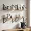 4 -Piece Steel Floating Shelf