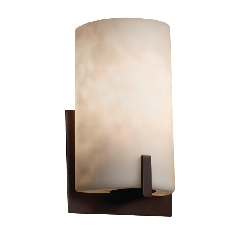 Applique murale 1 lumière Brey, Bronze foncé