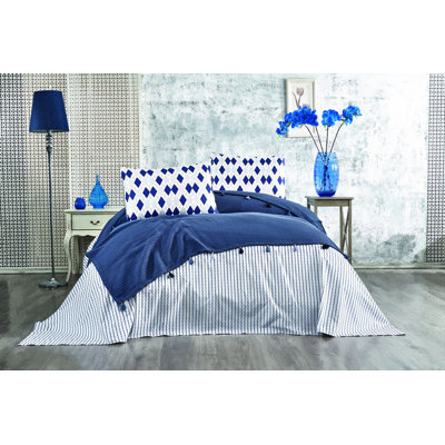 Ensemble de courtepointe 100% coton 4 pièces Sophronia
